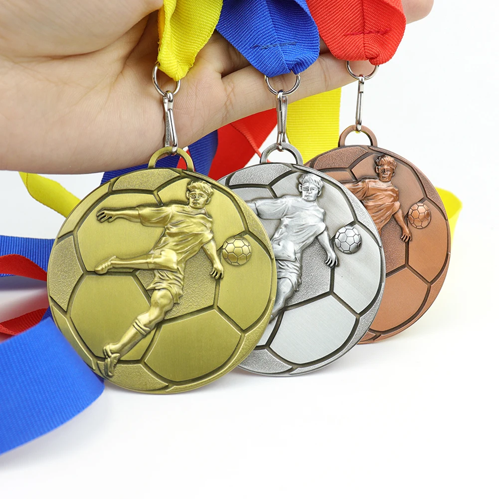 

Universal Commemorative Medal Zinc Alloy Football Competition Games Medals Wear-resistant Collection Decoration Souvenir Gift