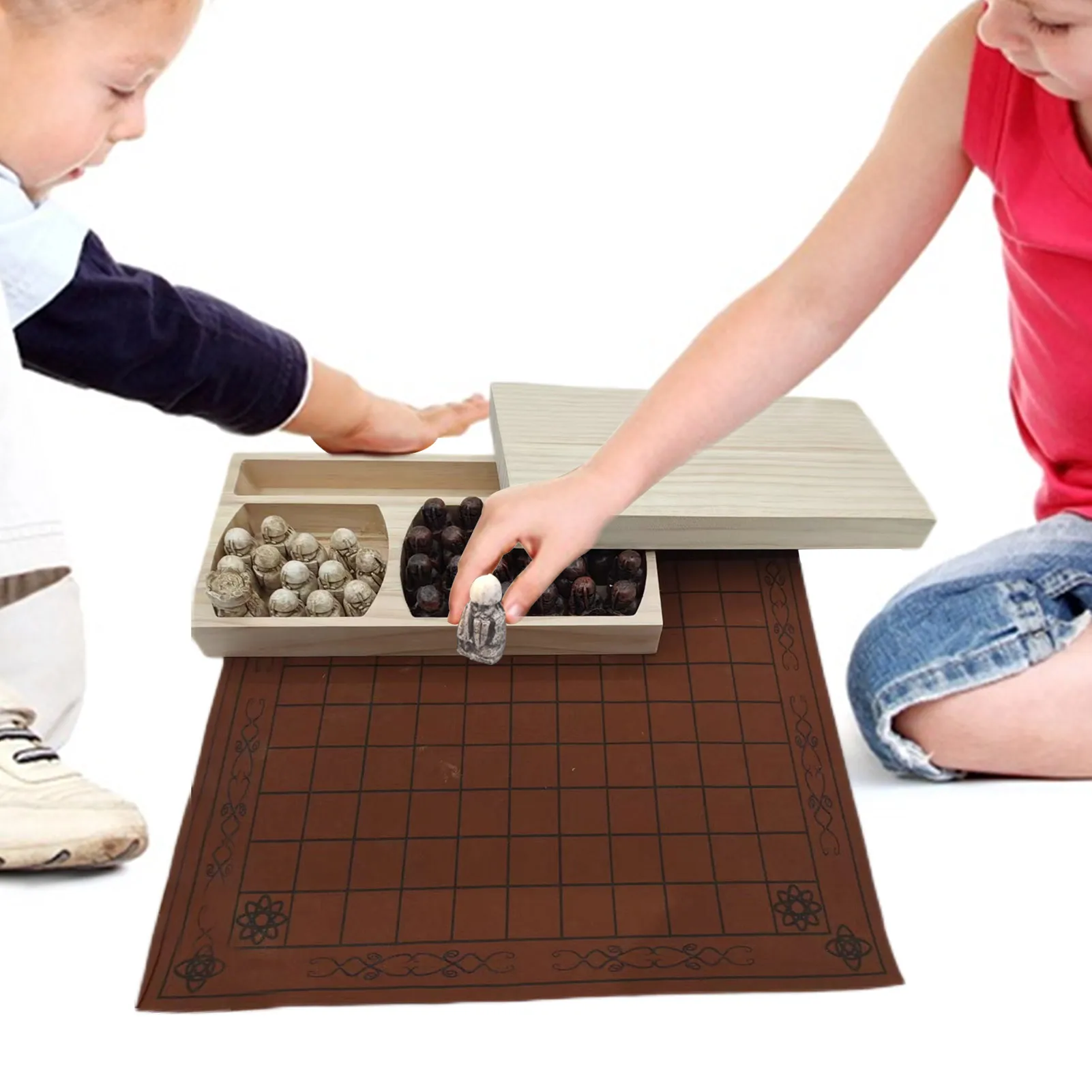 

Chess Set Traditional Two-Player Strategy Board Game Resin Chess Pieces Medieval Chess Set For Intelligence Training