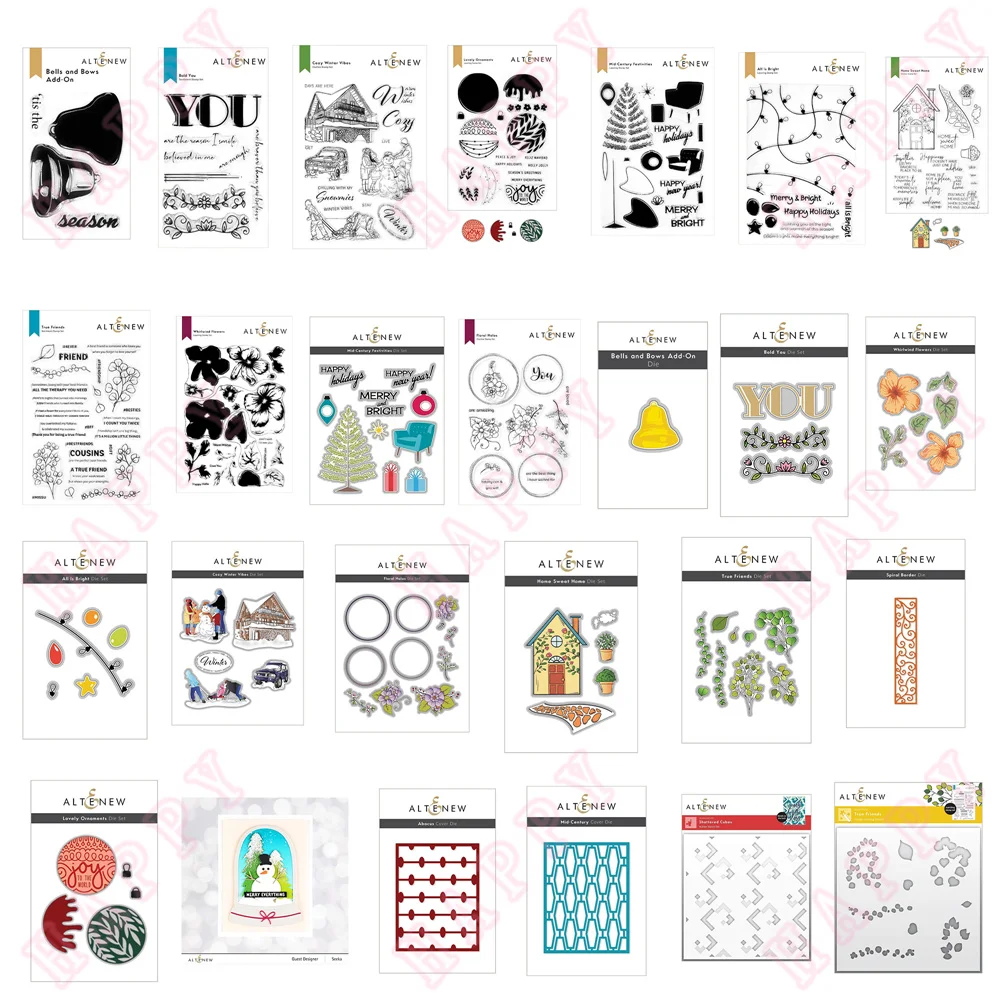 

2022 In Winter Friends Gave You Cute Hair Accessories With Bell Bows Cut Die Stamps Stencil Scrapbook Diary Diy Greet Card Mould