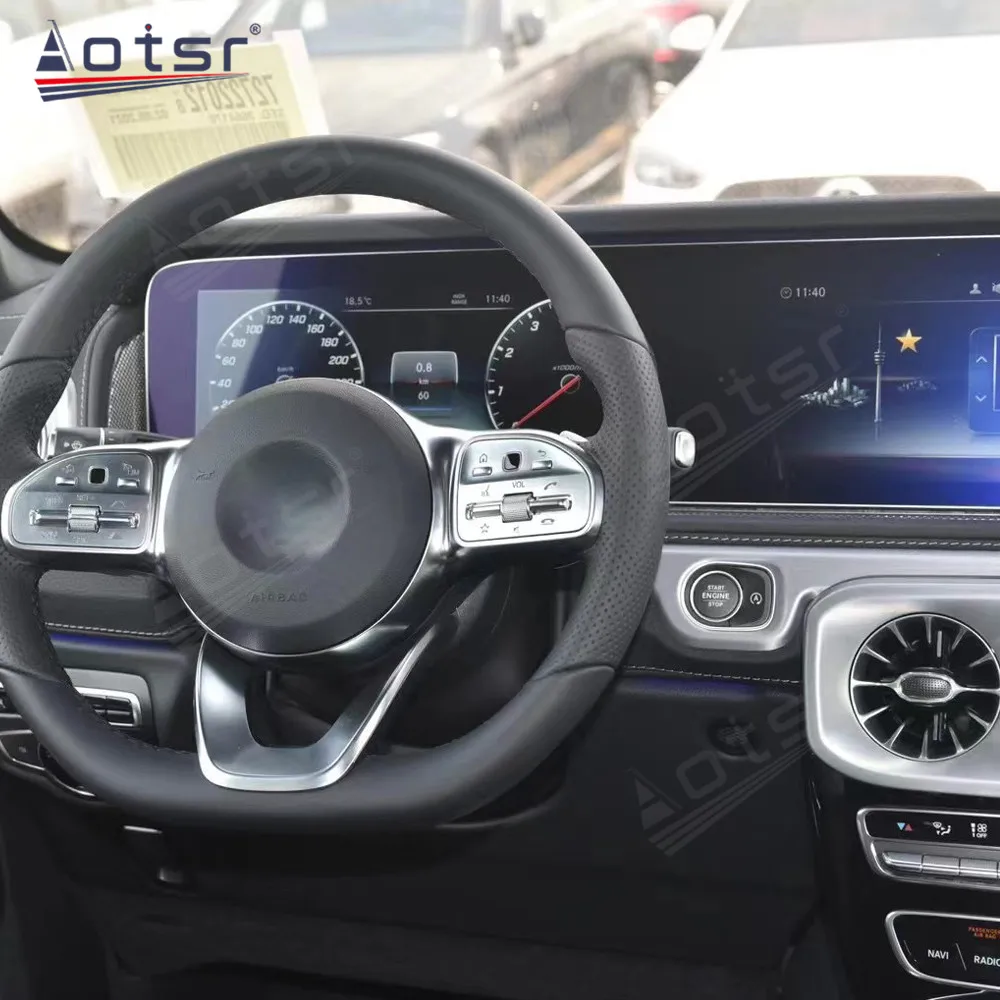 Pemutar Мультимедийный мобильный телефон Android для Mercedes Benz G Class GT 2016-2020 Радио Mobil 2Din