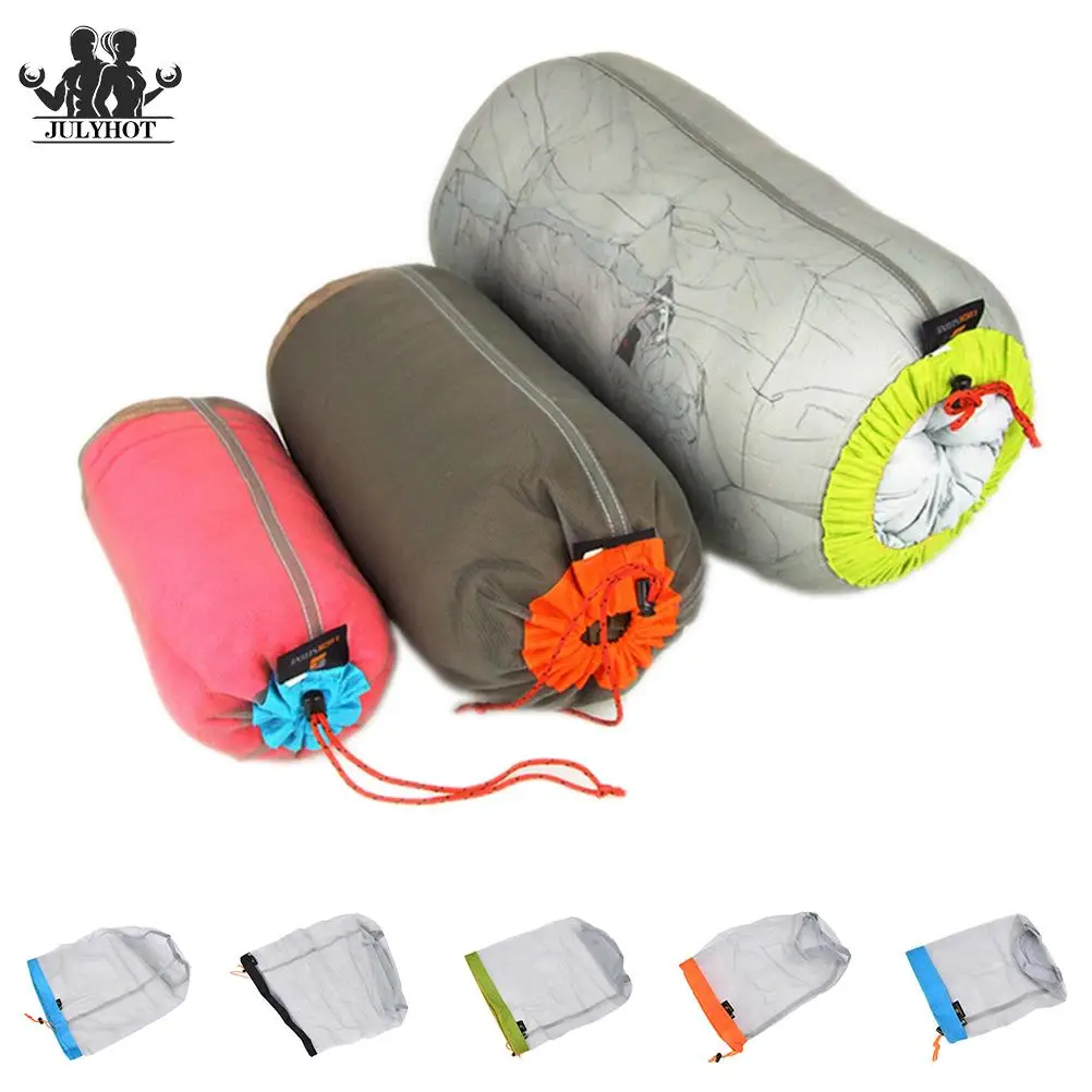 Новинка 5 размеров Ультралегкая Сетчатая Сумка для кемпинга отдыха на открытом