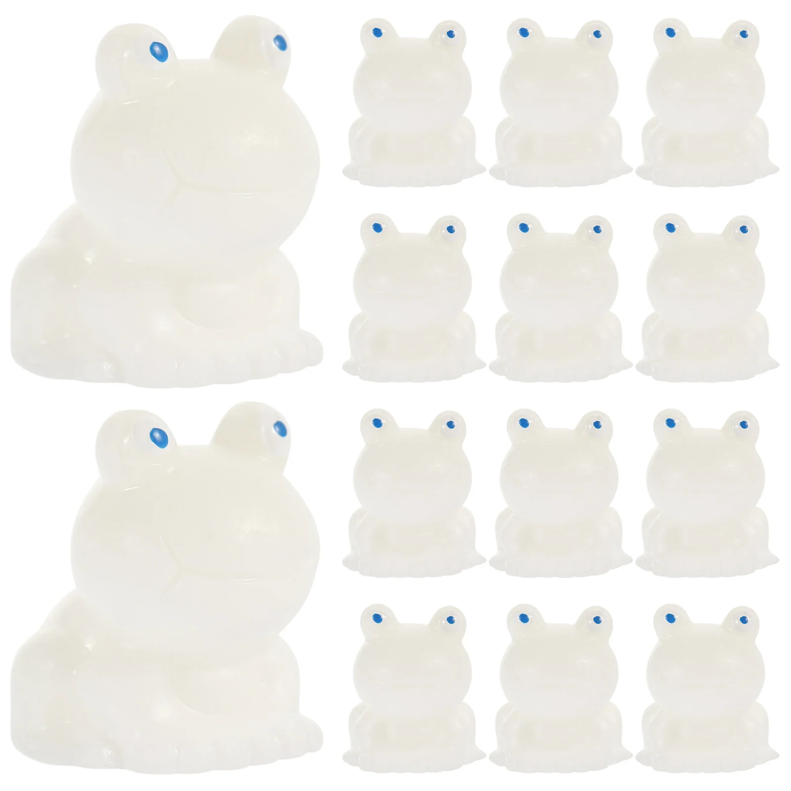 

20Pcs Mini Frog Statues Resin Frog Crafts Decorative Small Frog Figures Mini Garden Frog Props Decors