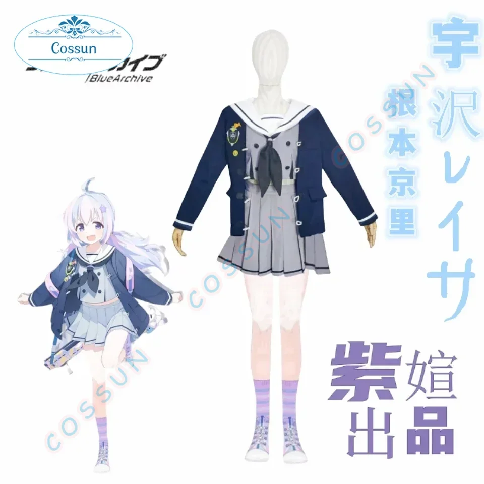 [На заказ] Game Blue Archive Uzawa Reisa Косплей Костюм Хэллоуин наряды для женщин и мужчин