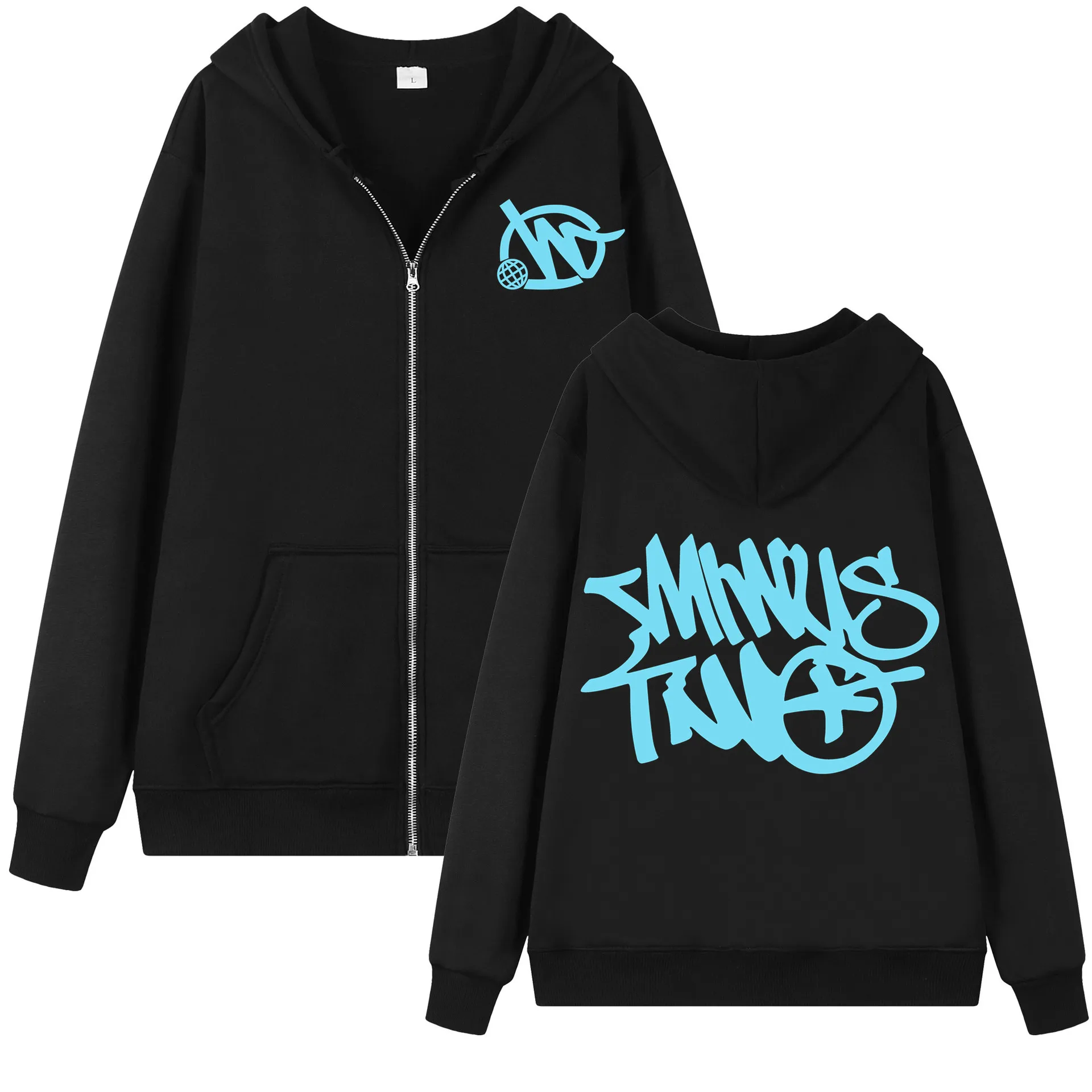 

Толстовка унисекс с капюшоном и длинным рукавом, в стиле хип-хоп