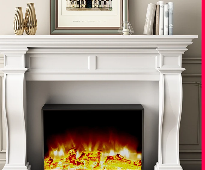 

Simulated fireplace heater, simple imitation marble European style fireplace decorative cabinet for household use