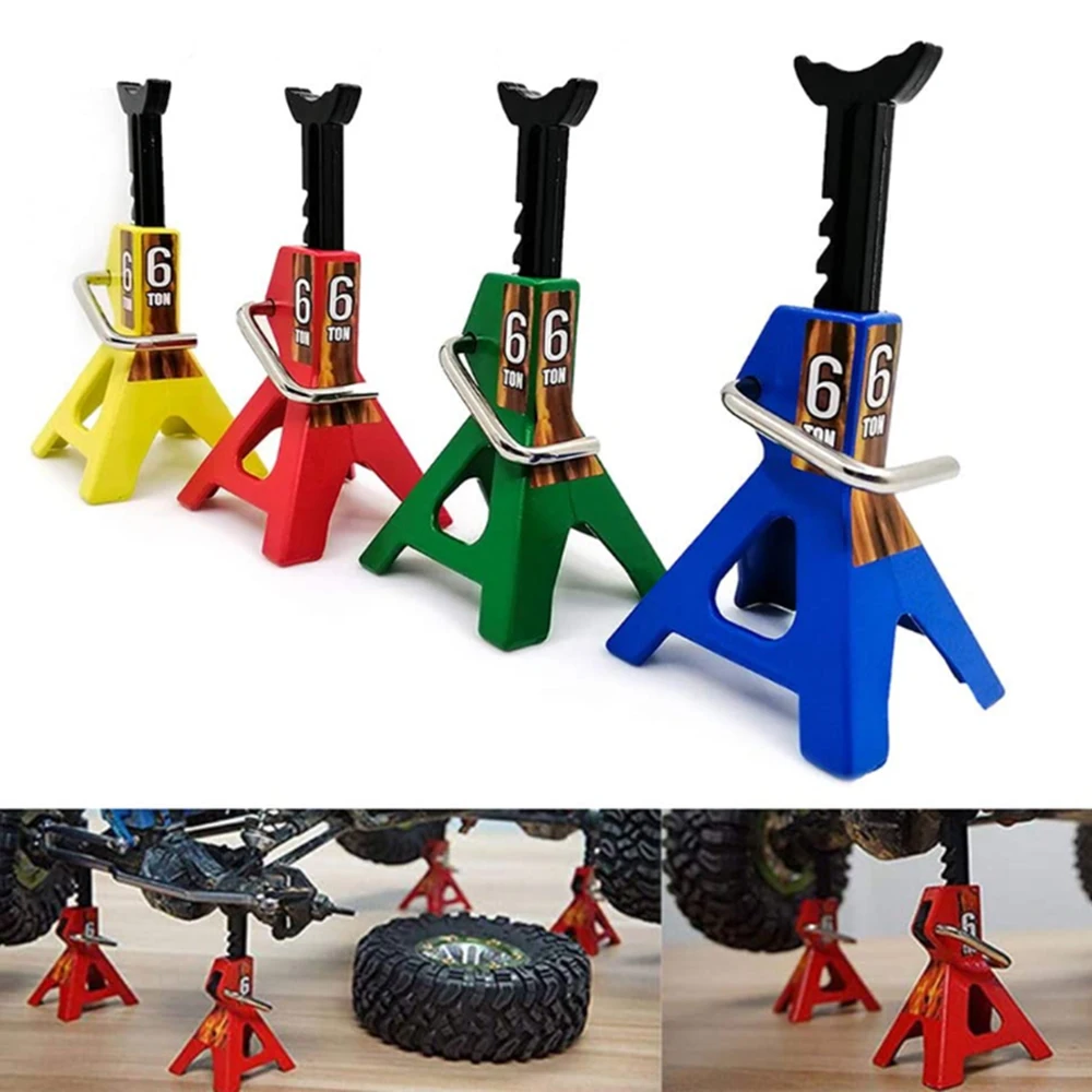 

6 Ton Floor Simulation Jack Stands Lift Pair Rack for Remote Toy Car Truck Tire Change Lifting Support Stand Scene Accessories