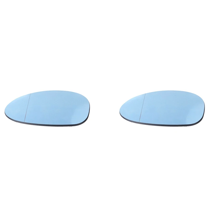 

2X Left Driver Side Blue Wing Door Mirror Rearview Mirror Glass Heated For BMW 1 3 Series E81 E87 E82 E46 E90 E92 Z4 E85
