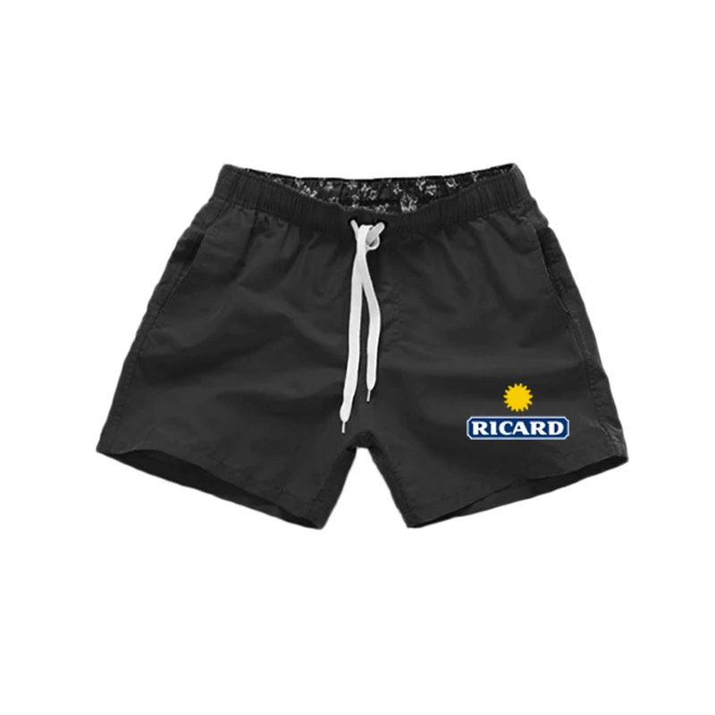 

RICARD Beach Quick Drying Trunks For Men Swimwear Sunga Boxer Swimsuit Board Shorts Trunks Gym Surfing Bermuda Short Men Clothes