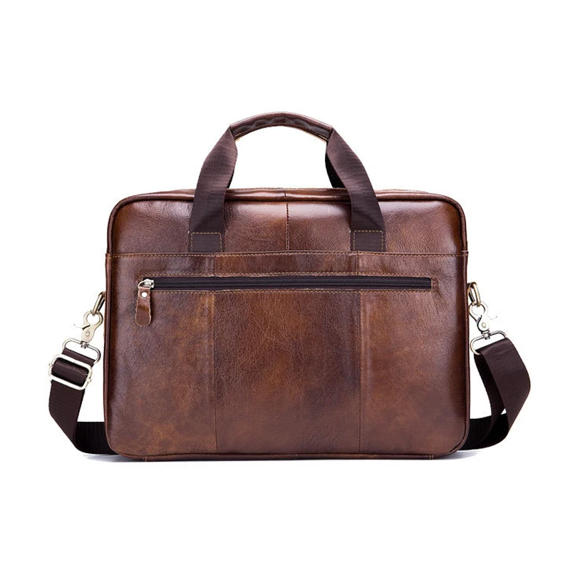 Genuine Leather Men's Briefcase Business Computer Bag Saco Dos Homens Fashion Messenger Shoulder Bag Postman Male Handbags