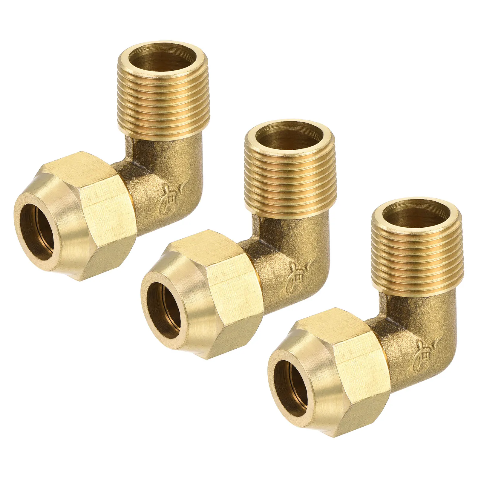 

Uxcell Brass Compression Tube Fitting 10mm Tube OD to 3/8PT Male Thread Elbow Fittings Pack of 3