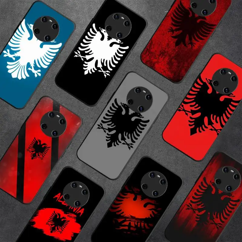 

Albania Flag Eagle Phone Case for Samsung A51 A30s A52 A71 A12 for Huawei Honor 10i for OPPO vivo Y11 cover