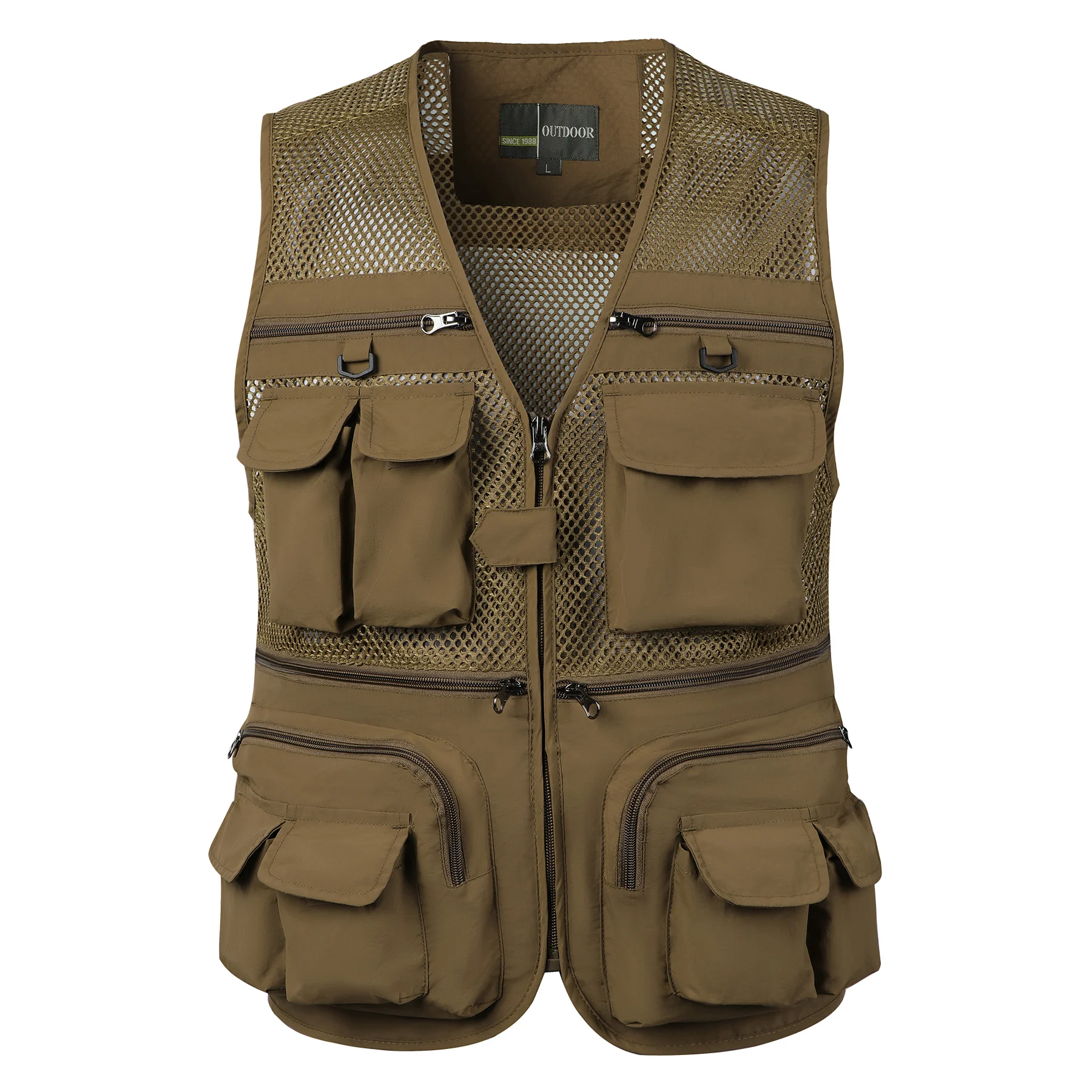 

Vest Gear Webbed Tactical Sleeveless Coat Many Summer Men's Work Mesh Pocket Male Waistcoat Tool Photographer Jacket