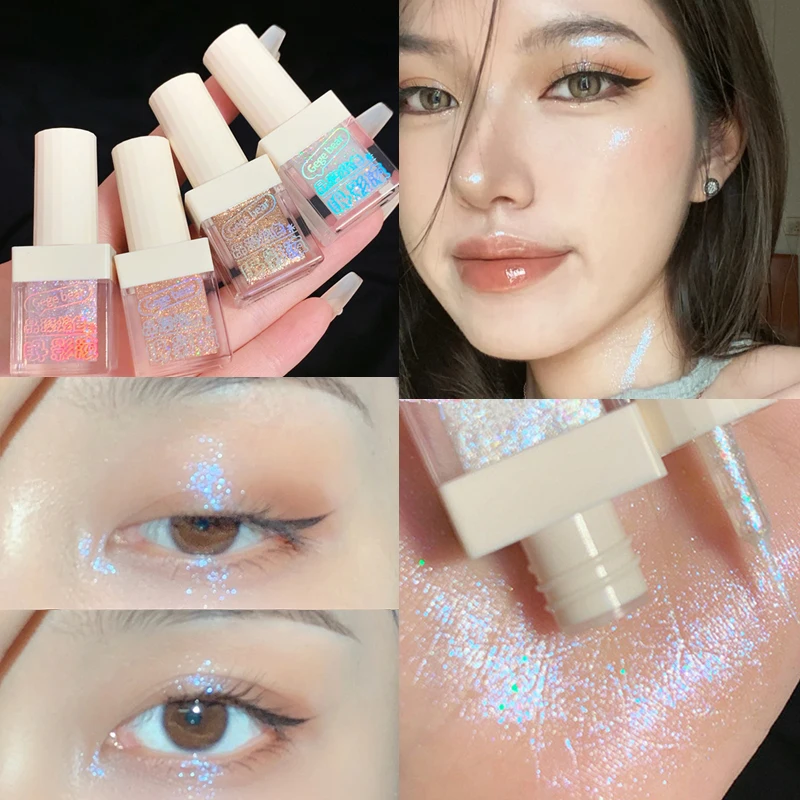

Glitter Liquid Eyeshadow Waterproof Lasting Champagne Gold Diamond Shiny Highlighter Lying Silkworm Eyeshadow Sequins Eye Makeup