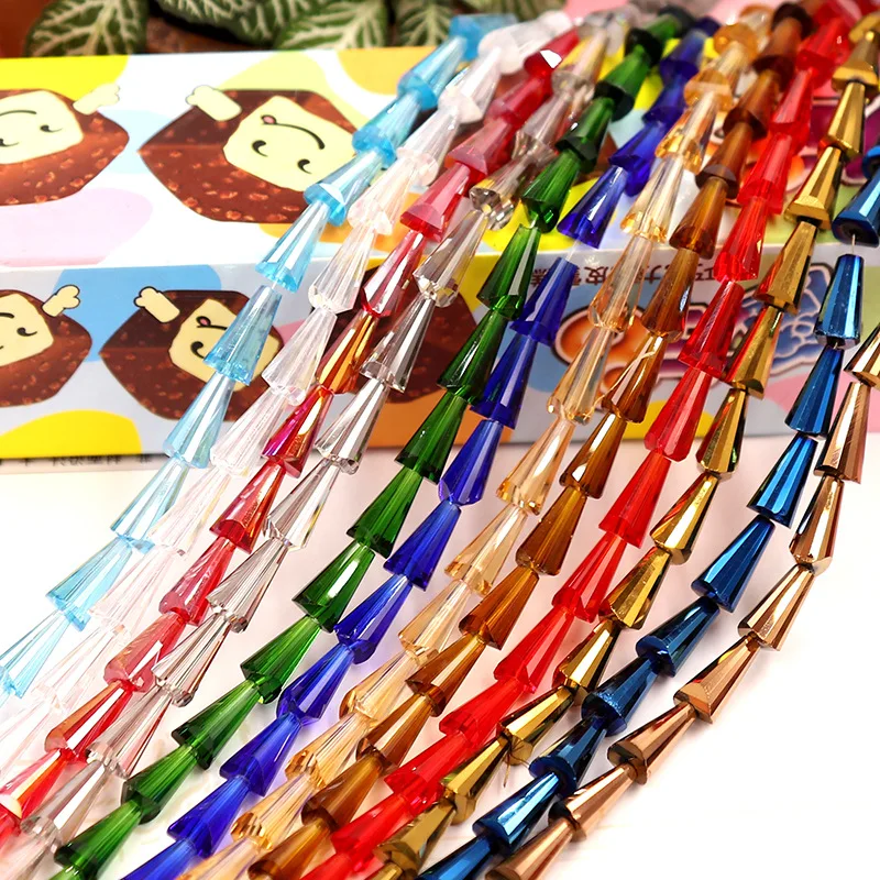 

10x20 мм 10 шт., граненые шляпы для фотографий, аксессуары для бусин россыпью