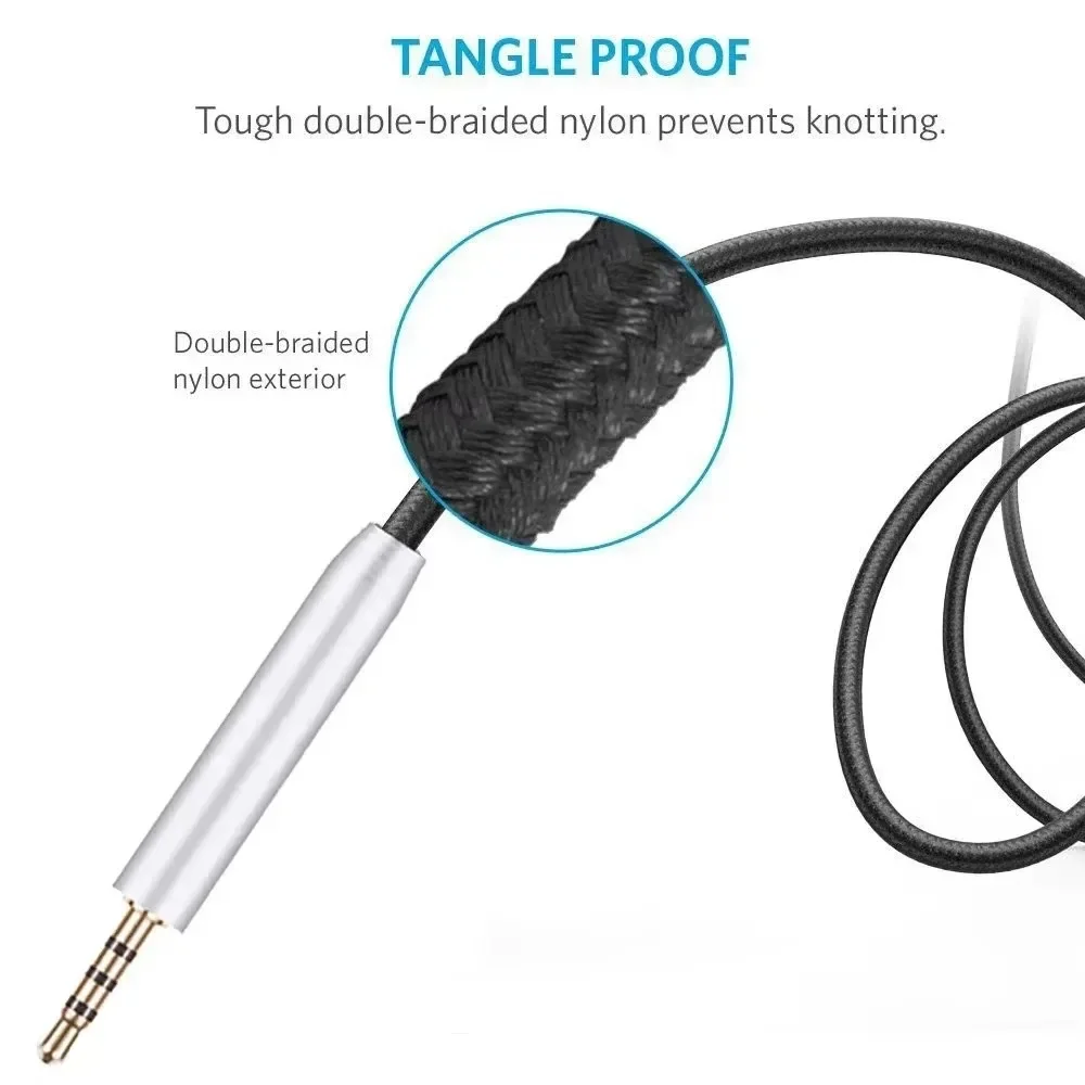 USB Type C OFC сменный нейлоновый плетеный кабель-удлинитель музыкального шнура для