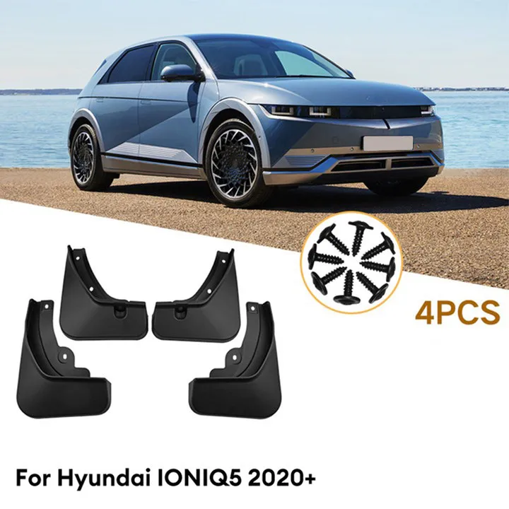 

4 шт., черные Брызговики для Hyundai Ioniq 5 2020-2022