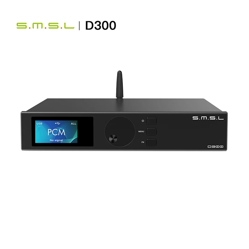 ЦАП SMSL D300 DAC AUDIO DAC ROHM BD34301EKV Chip DSD512 PCM 768kHz 32bit Bluetooth5.0 APTX XMOS XU208 декодер с дистанционным управлением