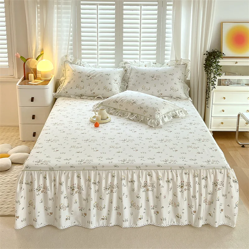 

Bonenjoy юбка для кровати 100% хлопок цветочный принт