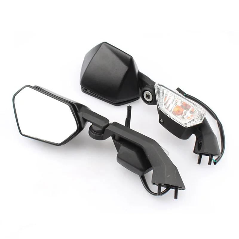 Motorcycle Turning Light Rear Side View Rearview Mirror for Kawasaki ZX-10R ZX10R 2008-2011