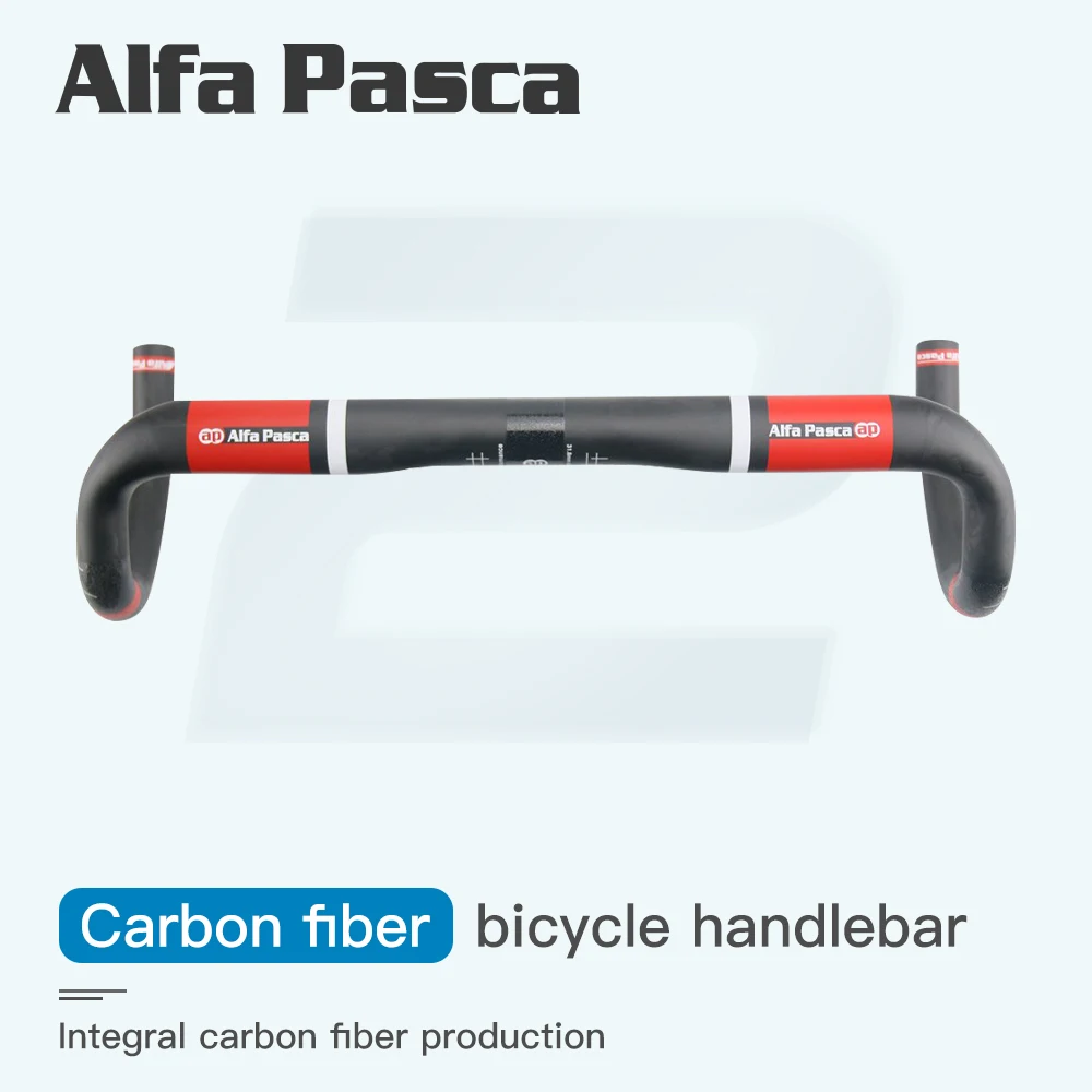 

Alfa Pasca Carbon Handlebar 31.8mm Bicycle Road Handlebars UD Matte 400/420/440mm Cycling Drop Bike Bent Bars Racing Handle Bar