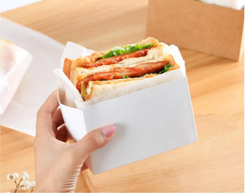 100 шт. бумажные бутерброды из крафт-бумаги |