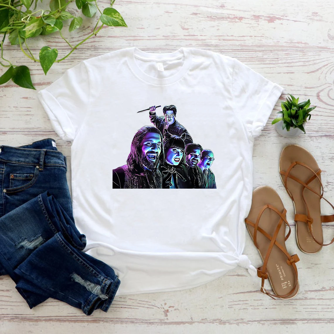 

What We Do In The Shadows T Shirt Horror Movie Series Shirt Harajuku Streetwear Tees Tops Unisex Men Women Casual T-shirt Tshirt