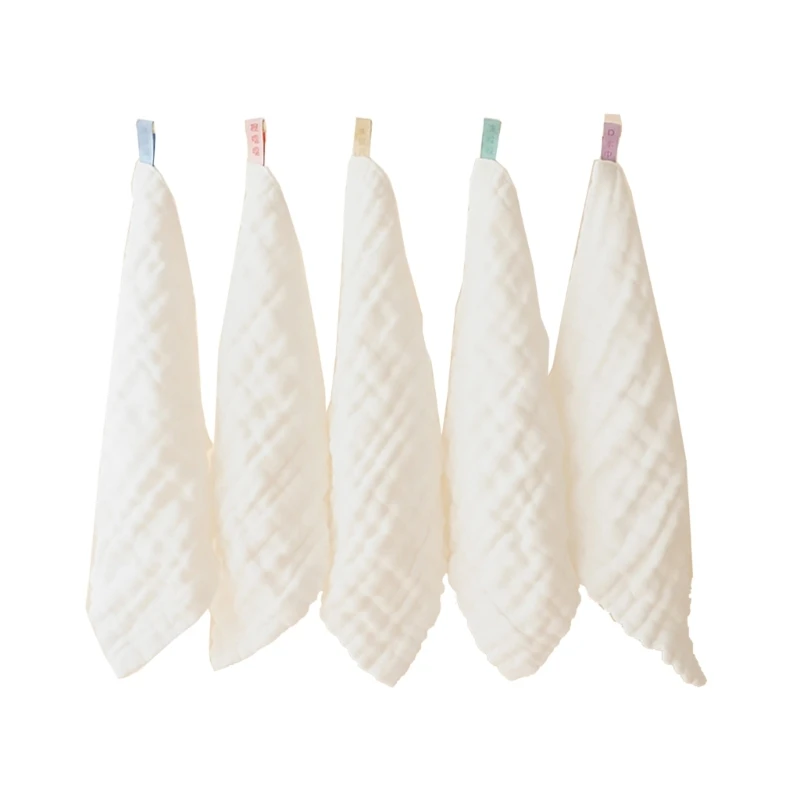 5 шт. муслиновое полотенце для ребенка многофункциональная лицевая ткань