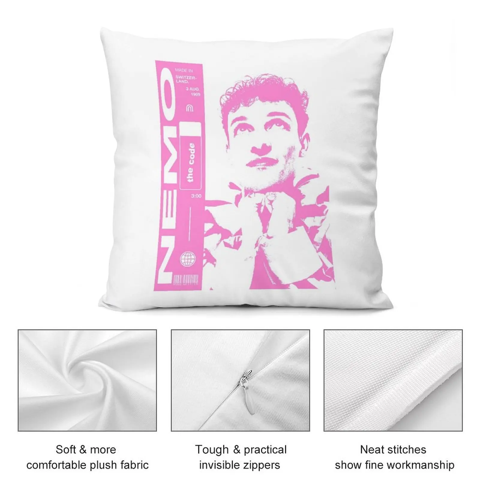 Nemo The Code Winner Eurovision 2024 швейцарский товар декоративная подушка рождественские