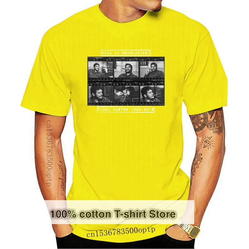 

Fidel Castro Viva La Revolucion T-shirt Communist Soviet BLM Black Lives Print T Shirt Summer Style Hot
