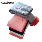 Леггинсы для девочек, Осень-зима 2022, детские бархатные штаны, плотные теплые длинные брюки для детей, узкие брюки-карандаш для малышей