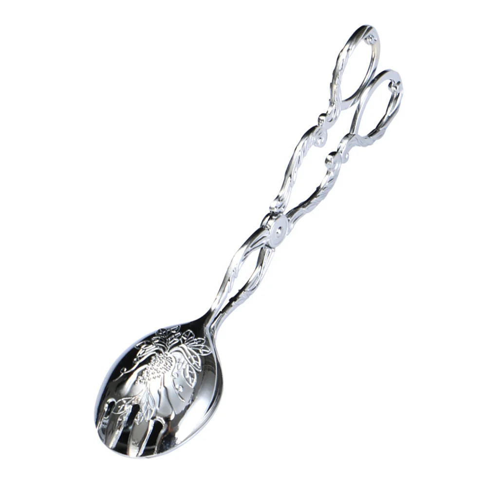 

Tongs Serving Tongmetal Kitchen Bread Sugar Buffetscissor Clip Barbecue Bbq Mini Cooking Steak Clamp Ice Stainless Steelsalad