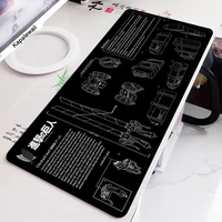 Black and White Gaming Mouse Pad XXL Large 80x30CM Deskpad Computer Gamer Keyboard Laptop Mouse Mat Desk Mats for Mause Pad