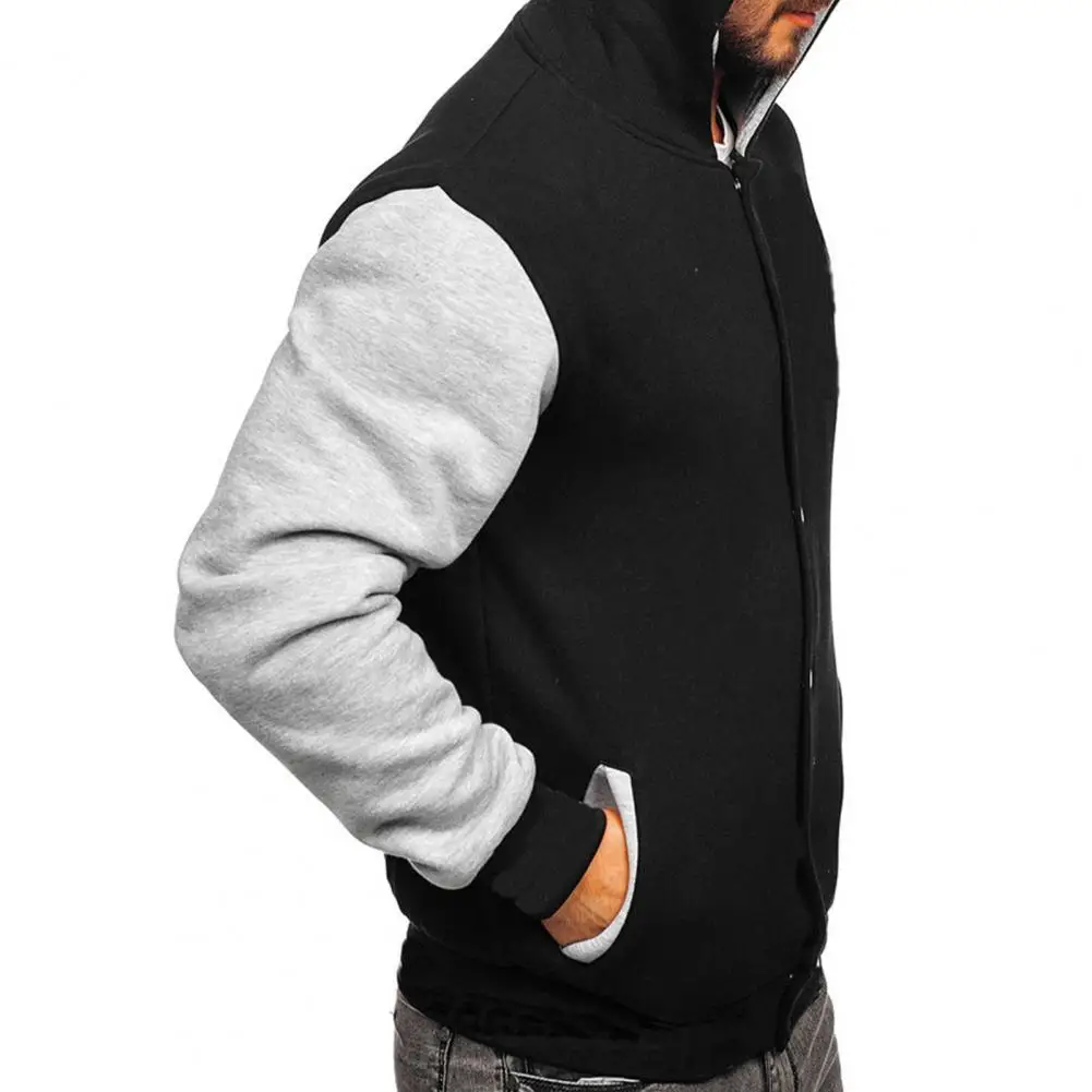 

Модная мужская толстовка, мужская верхняя одежда Tempera, мужская верхняя одежда, однобортная защелкивающаяся верхняя одежда, сохраняющая теп...
