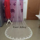 Фата свадебная цельнокроеная с гребнем, 1 слой