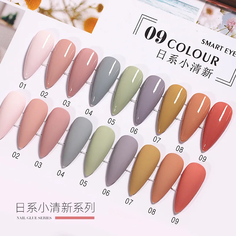 

9 Colors Nail Gel Polish 8ml Light Pink Soak Off Uv Led Long Lasting Purple Varnish Gel for Manicure Green Nail Art Polish Gel