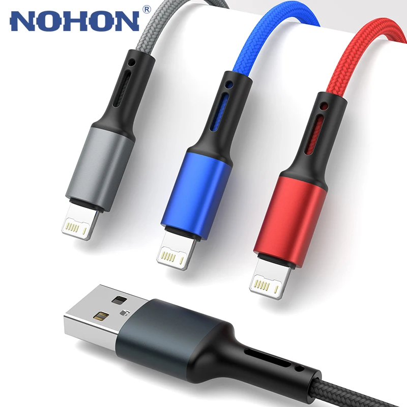 USB-кабель для iPhone 12 13 11 Pro Max Xs XR X 8 7 6 6s Plus Apple iPad 3A шнур быстрой зарядки и передачи