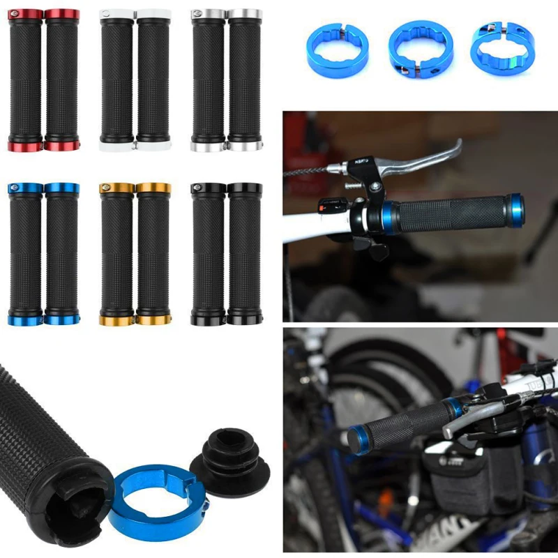 

Bicycle Handlebars Grips Shock Absorption MTB Bike Handbar Grip Rubber Non-slip Durable Bike Handlebar Grips Cycling Equipment