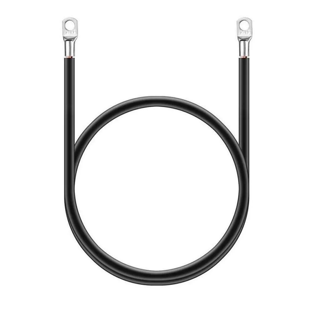 

Replaces Battery Wires Wire 100A 1Pair 50CM 5AWG Black & Red For FLAMEZUM Power Inverter Pure Parts Power Cable