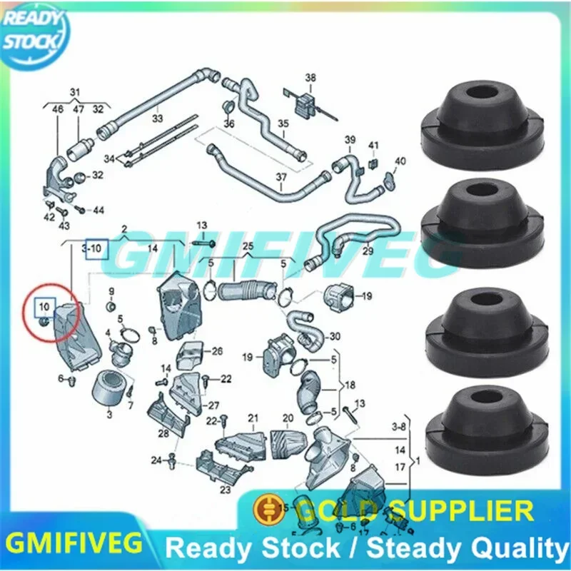 Для Volkswagen Beetle 2002-2016 Golf Passat для Audi A3 A6 2005-2011 036129689B Skoda воздушный фильтр буфер