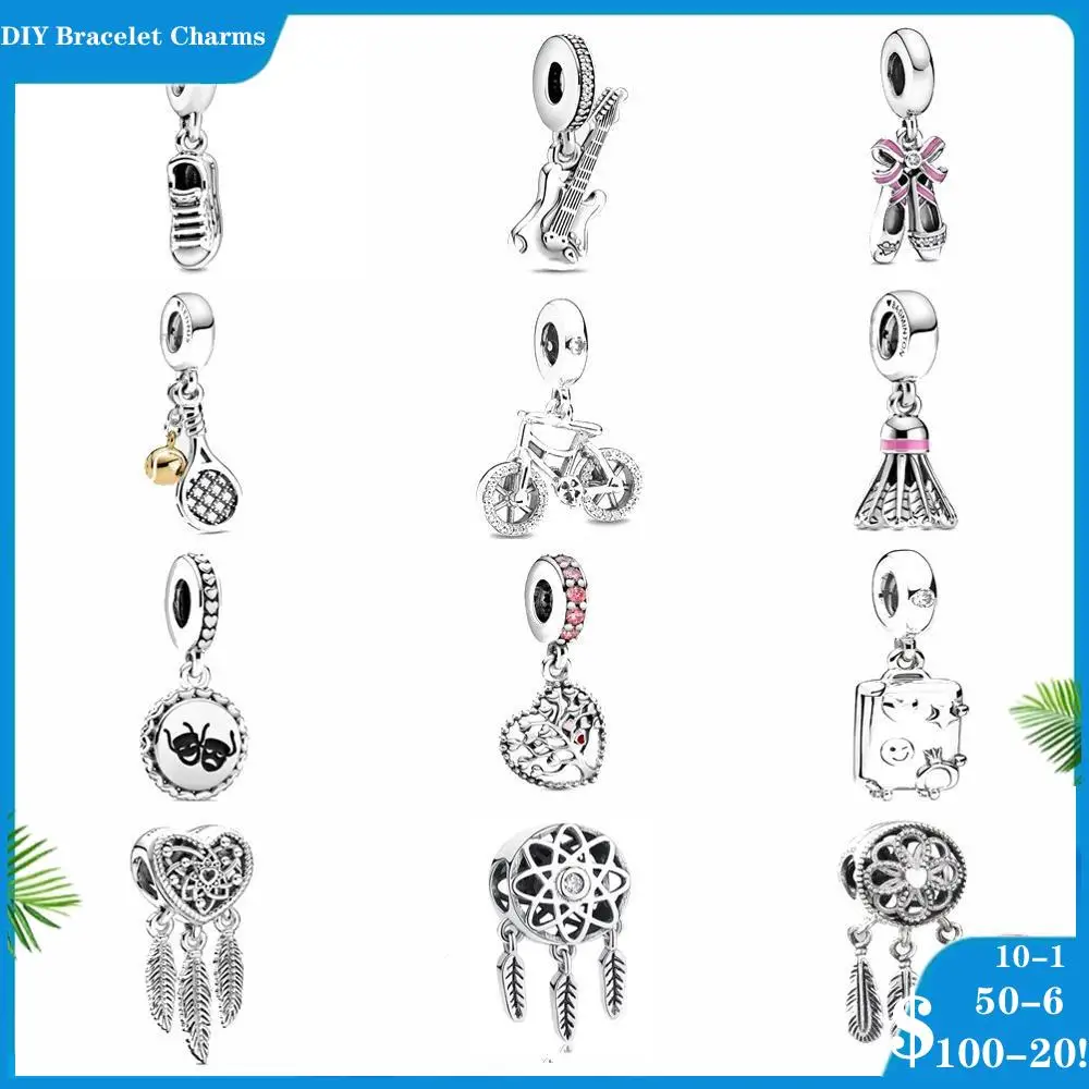 Танцевальная обувь из серебра 925 пробы ракетка подвеска Ловец снов сделай сам