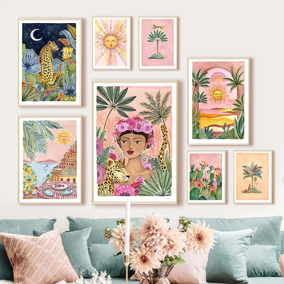 Красочный Абстрактный Женский Фотофон в скандинавском стиле современный