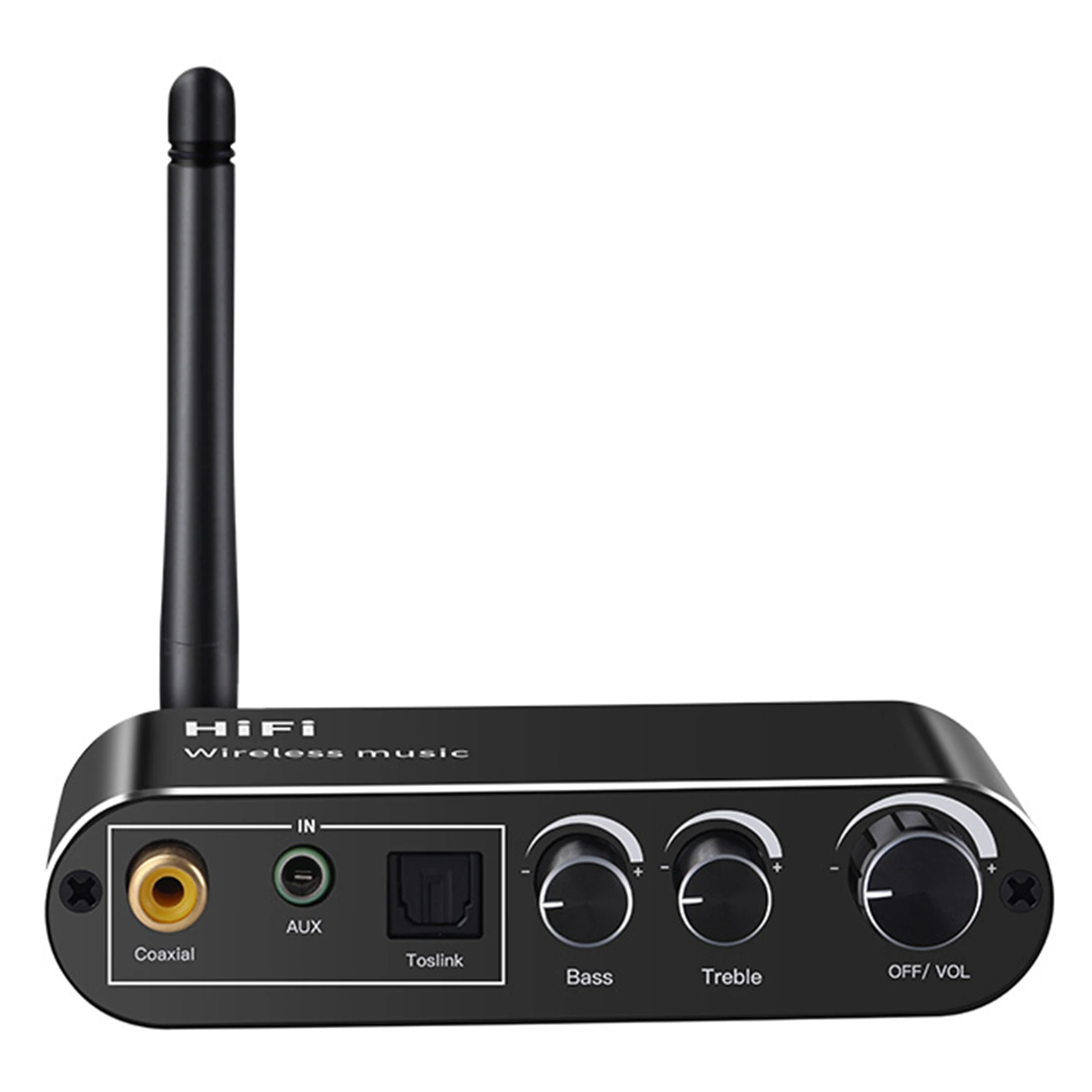 

Digital-To-Analog Converter Bluetooth 5.1 Receiver DAC Optical/Coaxial to AUX 3.5 mm Audio Output with Volume Control