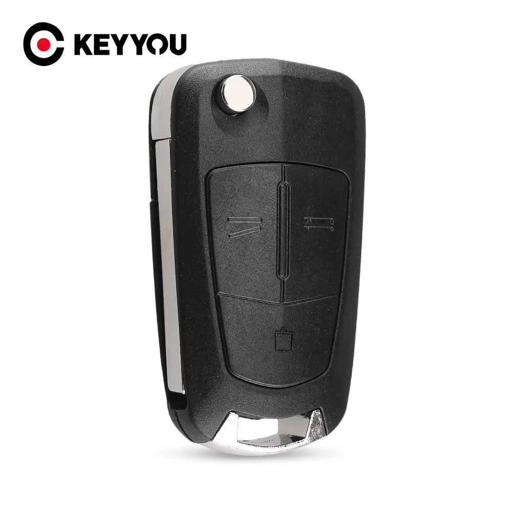 

KEYYOU 3-кнопочный складной флип-чехол для дистанционного ключа для Vauxhall/Opel/Astra H/Corsa D/Vectra C/Zafira