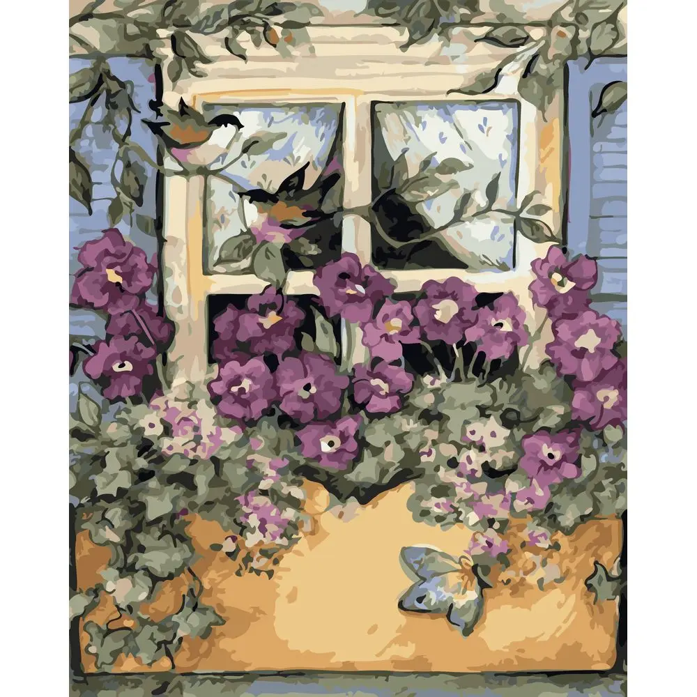 

No.1033 Painting By Numbers DIY Oil Coloring Paint By Numbers Set Gift Drawing By Numbers Canvas Decor New Arrivals