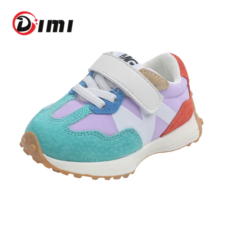 

DIMI 2023 New Spring Baby Sneaker Soft Comfortable Infant Toddler Shoes Light Non-Slip 0-3 Year Boy Girl Walkers Shoes T2237
