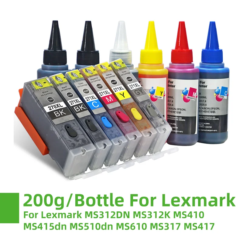 

NEW Compatible For Canon PGI-270 CLI-271 refillable cartridge TS8020 TS9020 TS5020 TS6020 color inkjet photo printer