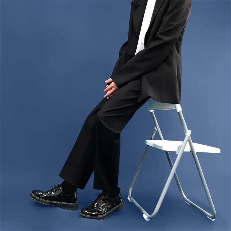 Осень 2022 мужские Свободные повседневные брюки EOENKKY цвета хаки деловые