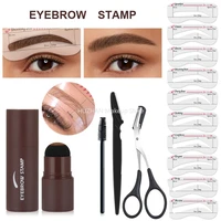 dropshipping eyebrow stamp stencil kit eyebrow trimmer brow pen waterproof contour powder tint natural hairline enhancer makeup