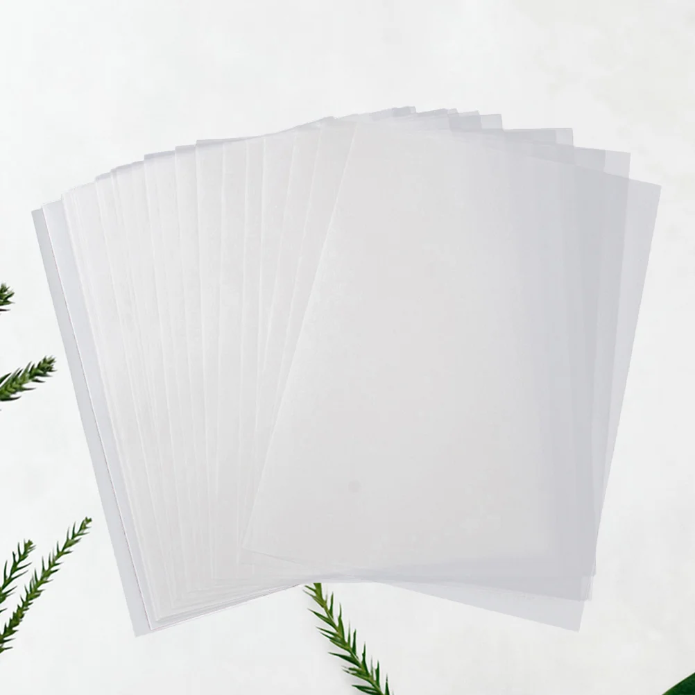 

100Pcs A4 Tracing Paper Parchment Paper Design Sketch Paper Transparent Tracing Paper(Transparent)