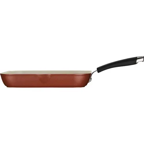 

Style 11" Ceramic Nonstick Square Grill Pan Non-stick Pan Frying Steak Pancake Cookware Pans Kitchen Accessories